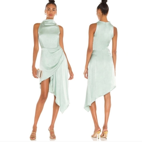 Elliatt Asymmetrical Dress In Blue - Picture 3 of 4